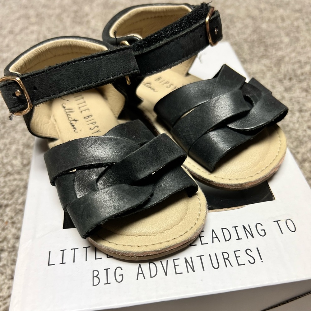 Little Bipsy Black Sandals size 5 / 2T